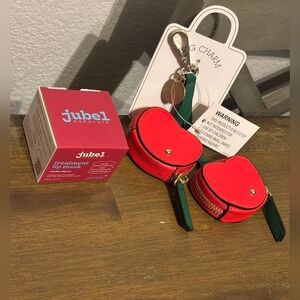 Cherry Lip Mask And Double Keychain Pouches NEW!